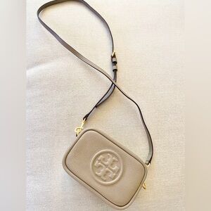 Tory Burch PERRY BOMBÉ MINI BAG in Gray Heron